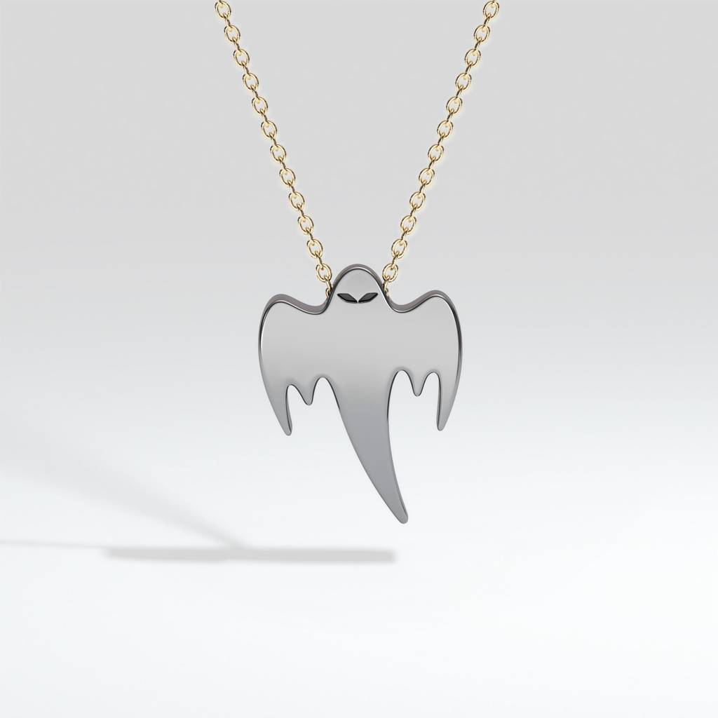 Ghost Pendant - 18K Gold
