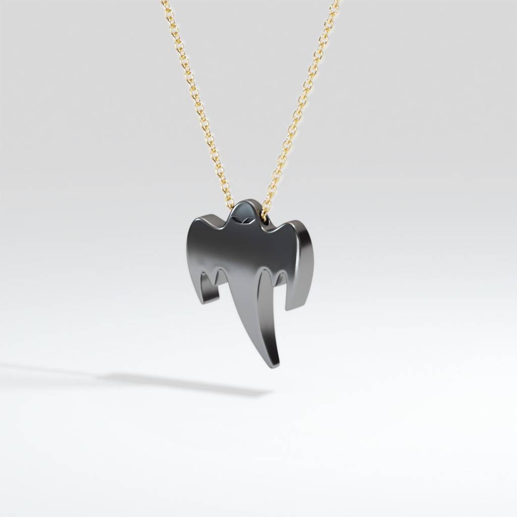 Ghost Pendant - 18K Gold