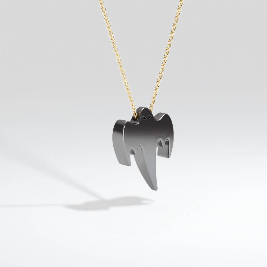 Ghost Pendant - 18K Gold