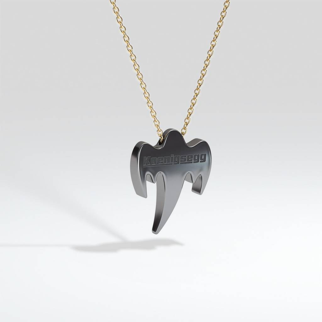 Ghost Pendant - 18K Gold