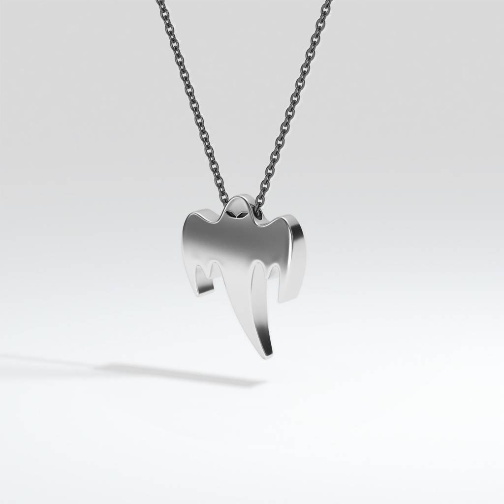 Ghost Pendant - Silver