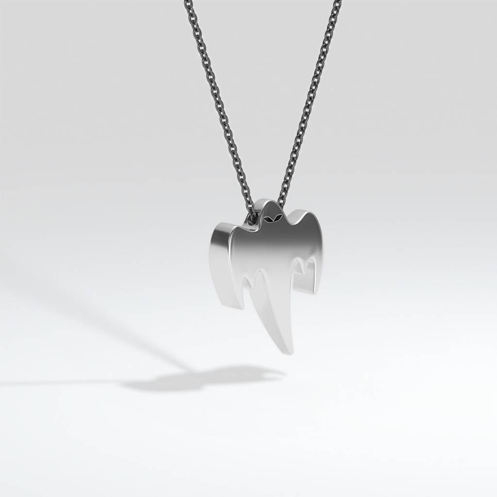 Ghost Pendant - Silver