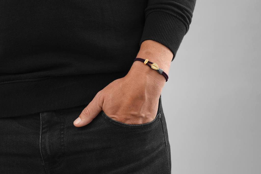 30 Years Of Performance Braided Bracelet - Gold