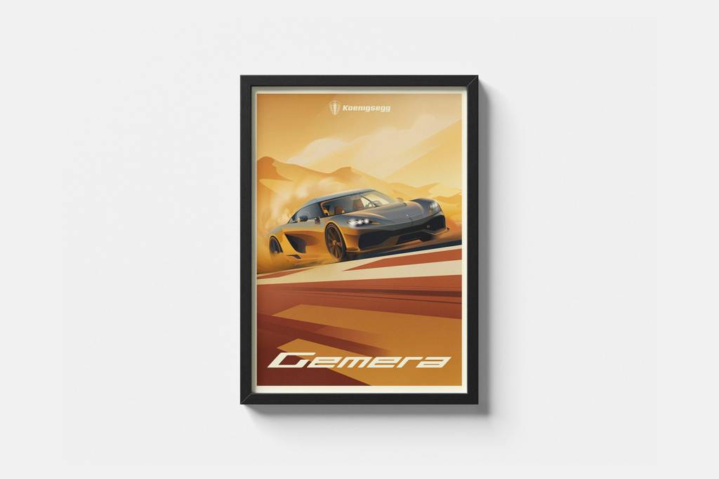 Gemera Art Deco Poster