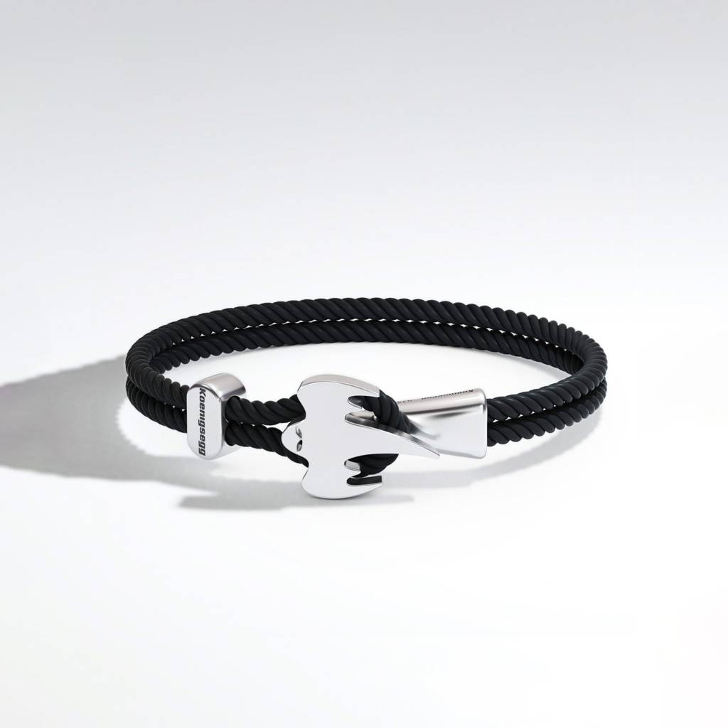 Ghost braided bracelet - Silver