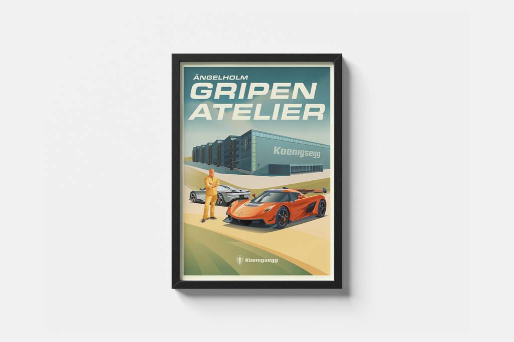 Gripen Atelier Art Deco Poster