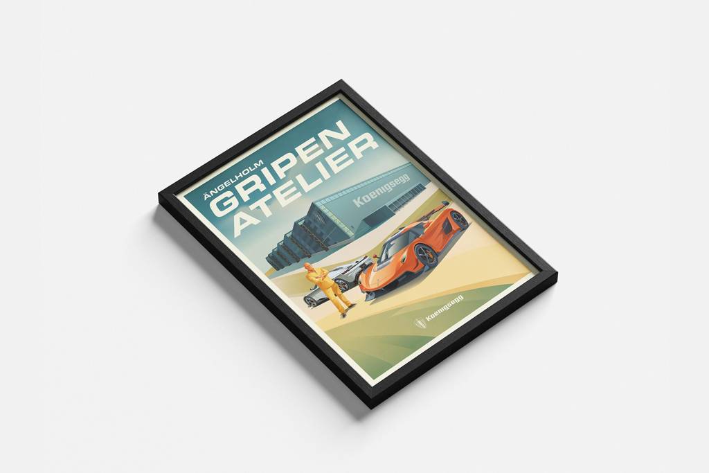 Gripen Atelier Art Deco Poster