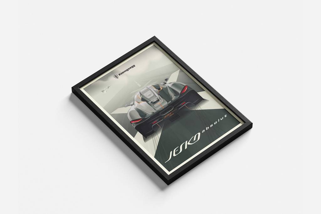 Jesko Absolut Art Deco Poster