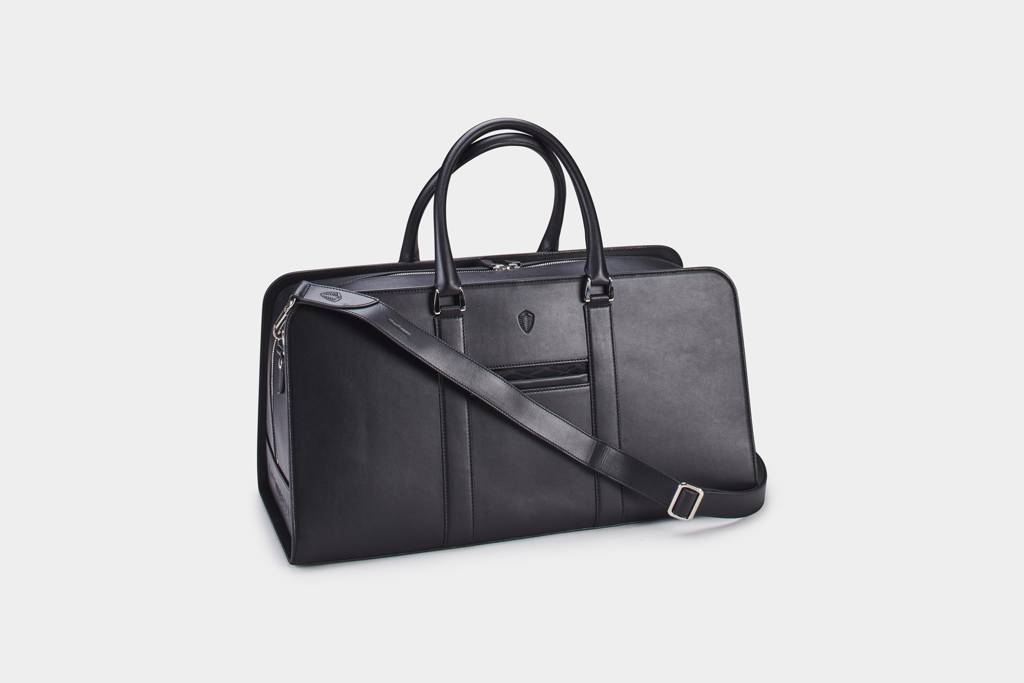Leather Weekend Bag - Black