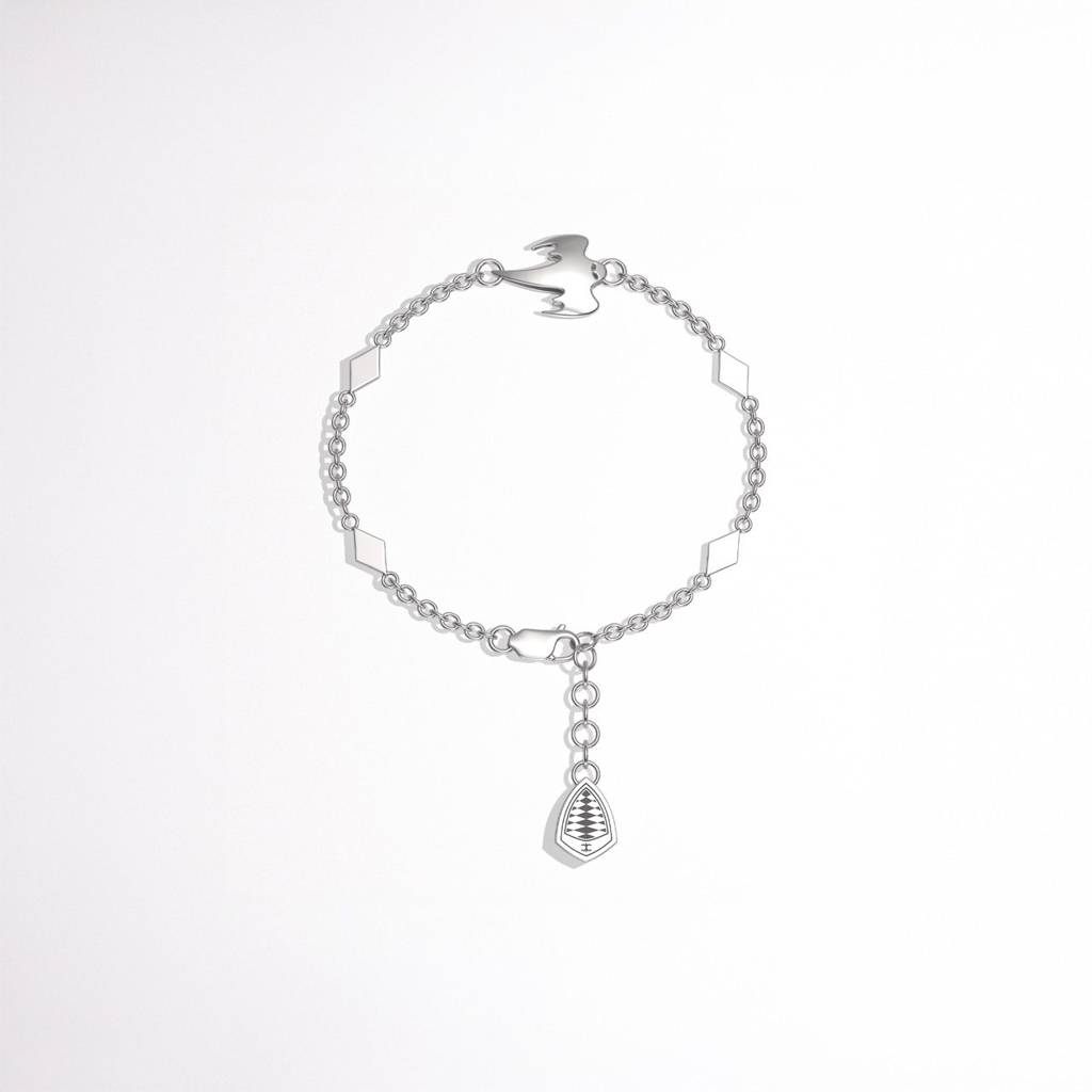 Ghost Silver Charm Bracelet