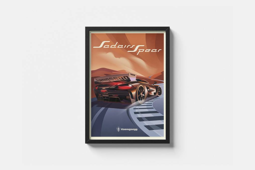 Sadair's Spear Art Deco Poster