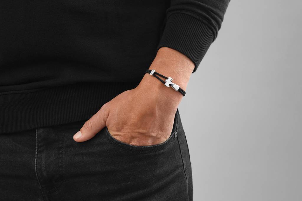 Ghost braided bracelet - Silver