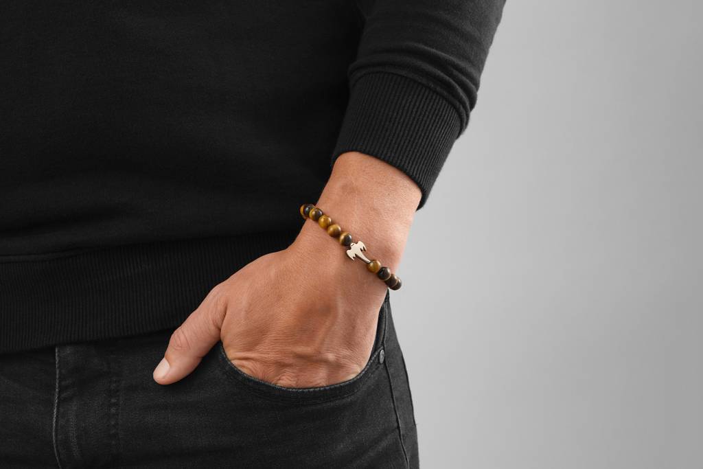 Ghost Tiger Eye Bracelet